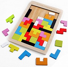 HURT   układanka tetris drewniana ZAB-7672 (1/2 kartonu-100 szt.)